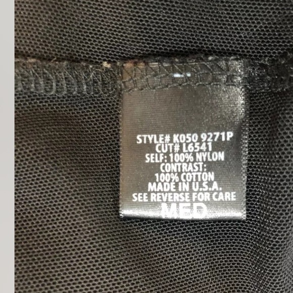 Emma & Sam Mesh Top Size M Black Denim # M20 - Picture 8 of 8